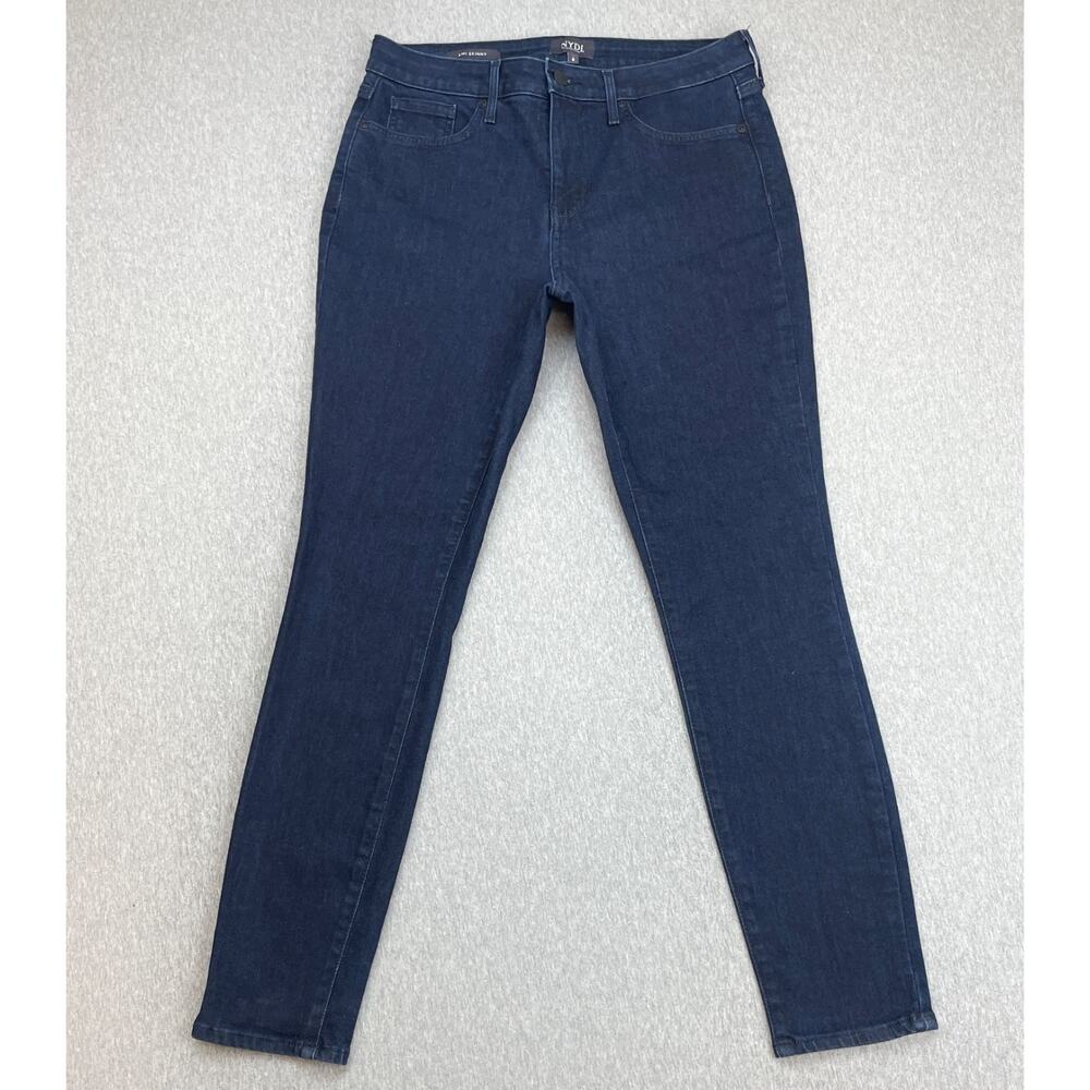 NYDJ Jeans Womens 8 Blue Cotton Blend Stretch Dark Wash Ami‎ Skinny Leg